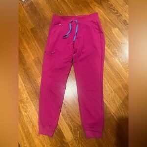 Figs joggers pink size small never worn
